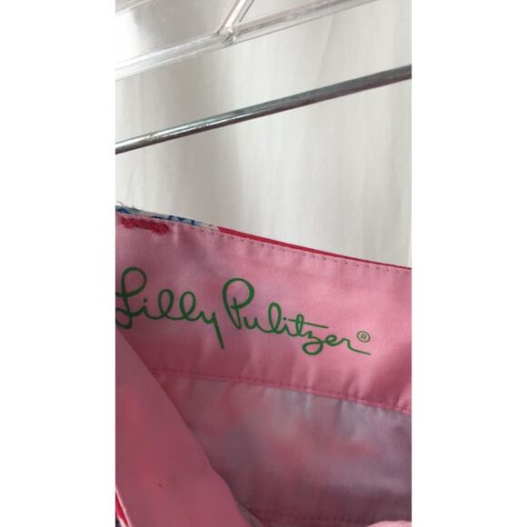 Lilly Pulitzer 100% Cotton Fuchsia Callahan Shorts Coral Sea Shell Shorts sz. 8 - Picture 3 of 5